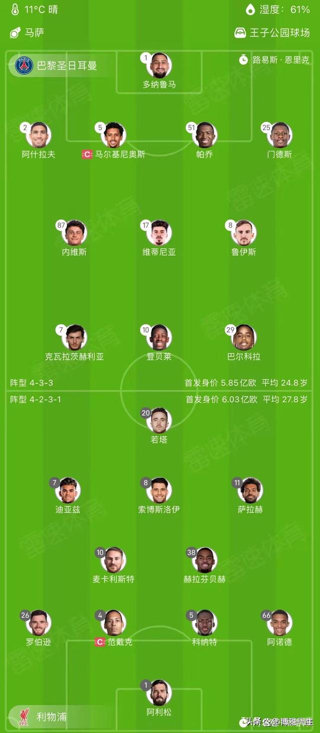-利物浦迎战巴黎，胜负难分定输赢
